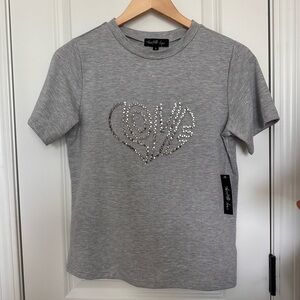 Twelfth Love Women’s Classic Gray Top